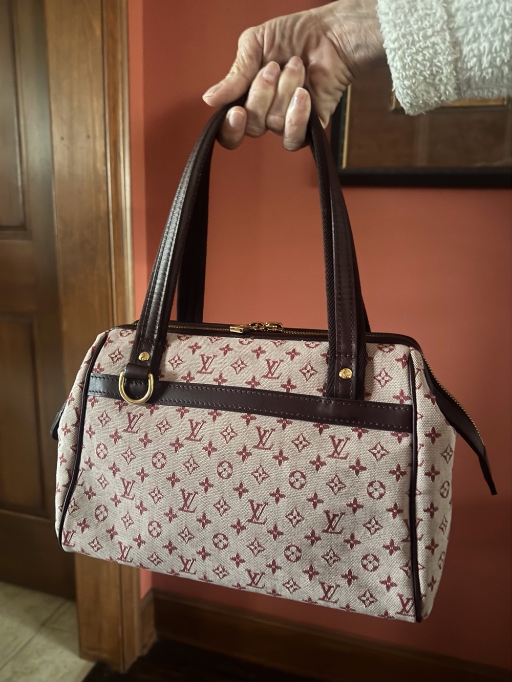 Louis Vuitton Monogram Mini Lin Josephine PM in Cherry - Picture 2 of 8